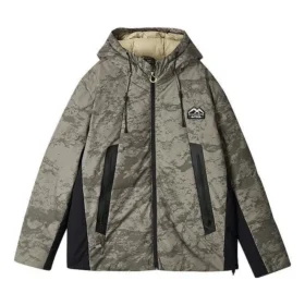 Lifestyle Series Teplá Water Repellent péřová bunda s kapucí „Olive Green Black“
