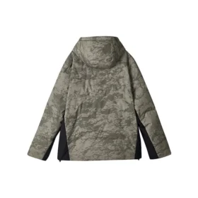 Lifestyle Series Teplá Water Repellent péřová bunda s kapucí „Olive Green Black“