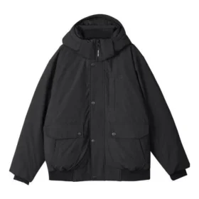 Lifestyle Series Waterproof teplá péřová bunda s kapucí „Černá“
