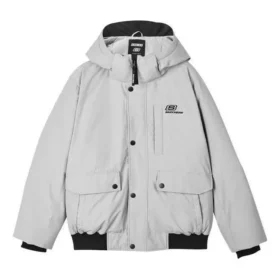 Lifestyle Series Waterproof teplá péřová bunda s kapucí „Grey“