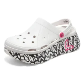 Max Cushioning Foamies „White Black Pink“