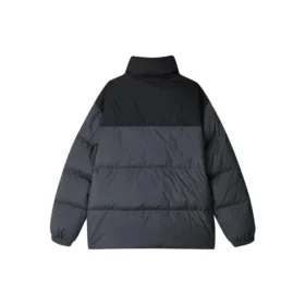 Módní péřová bunda s potiskem loga „Black Grey“