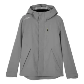 Módní tkaná bunda s kapucí „Grey“