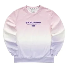 Mikina s gradientovým nápisem „Purple Pink White“