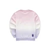 Mikina s gradientovým nápisem „Purple Pink White“