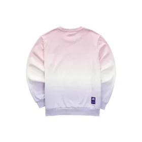 Mikina s gradientovým nápisem „Purple Pink White“