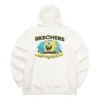 Mikina s kapucí Skechers x SpongeBob SquarePants s potiskem „White Yellow Black“