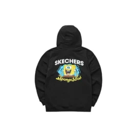 Mikina s kapucí Skechers x SpongeBob SquarePants s potiskem „White Yellow Black“
