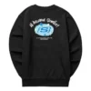 Mikina s potiskem loga „Black Blue White“