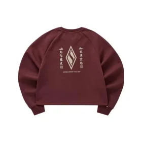 Mikina s potiskem loga „Burgundy White“ Mikina s potiskem loga „Burgundy White“