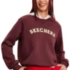 Mikina s potiskem loga „Burgundy White“