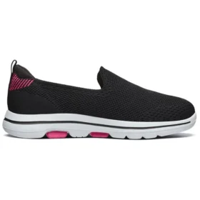 Mokasíny Go Walk 5 „černá, růžová, červená“