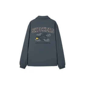 Novoroční bavlněná bunda s potiskem „Grey“