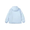 Oboustranná volnočasová péřová bunda s kapucí „White Blue“