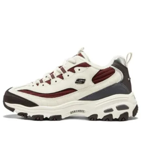 Obuv D‘ Lites Zip Along „White Burgundy Grey“