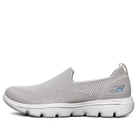 Obuv Go Walk Evolution Ultra nazouvací šedá/kaštanová