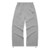 Přímé ležérní kalhoty s logem „Grey“