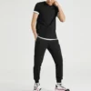 Pánské Skechers s krátkým rukávem, černé