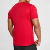 Pánské sportovní tréninkové běžecké tričko s krátkým rukávem Skechers Sport, červené