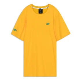 Pánské tričko Skechers Alphabet Printing Knit s krátkým rukávem, žluté Pánské tričko Skechers Alphabet Printing Knit s krátkým rukávem, žluté
