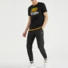 Pánské tričko Skechers s kulatým výstřihem a krátkým rukávem, černé