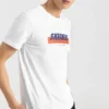 Pánské tričko Skechers s potiskem a krátkým rukávem, bílé