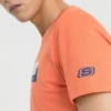 Pánské tričko Skechers s potiskem a krátkým rukávem, červené
