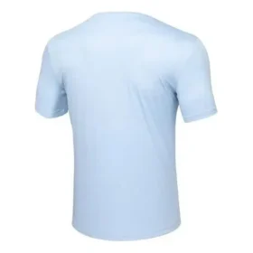 Pánské tréninkové běžecké sportovní pletené tričko s krátkým rukávem, modré Pánské tréninkové běžecké sportovní pletené tričko s krátkým rukávem, modré