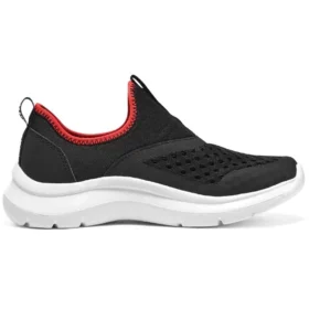 Pohodlné nazouvací boty „Black Red“