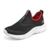 Pohodlné nazouvací boty „Black Red“