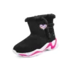 Pohodlné zimní kozačky „Black Pink“