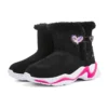 Pohodlné zimní kozačky „Black Pink“