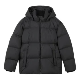 Péřová bunda s kapucí „Black“ Péřová bunda s kapucí „Black“