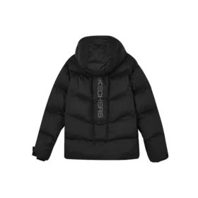 Péřová bunda s kapucí „Black“