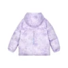 Péřová bunda s kapucí „Purple White“