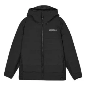 Péřová bunda s potiskem loga „Black“