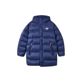 Péřová bunda s potiskem písmen „Black Blue“