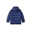 Péřová bunda s potiskem písmen „Black Blue“