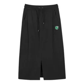 Prodyšná pletená sukně se stahovací šňůrkou „Black“