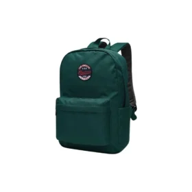 Retro studentský batoh na zip z textilu „Green“