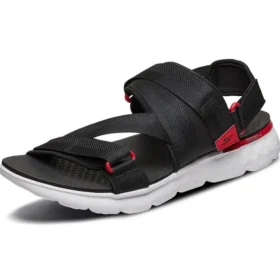 Sandály na suchý zip Outdoor Breathable Beach Sports černé červené