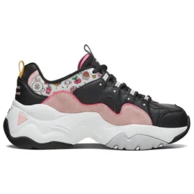 Skechers x Line Friends D‘ Lites 3.0 nízká obuv s robustní podrážkou černá/růžová