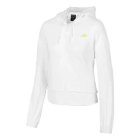 Sportovní bunda s kapucí a zipem s potiskem loga ze série Sports „White“