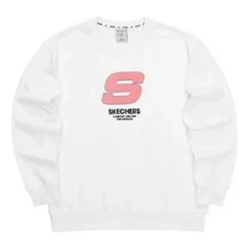 Sportovní svetr s výšivkou „White Pink“