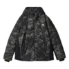 Sportovní teplá bunda Camo „Black Green“
