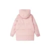 Středně dlouhá teplá péřová bunda s kapucí „Black Pink“