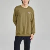 Svetr s potiskem písmen „Olive Green White“