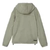 Teplá ležérní bunda z umělé jehněčí vlny „Olive Green“