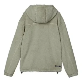 Teplá ležérní bunda z umělé jehněčí vlny „Olive Green“