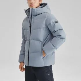 Teplá péřová bunda z řady Lifestyle „Grey“